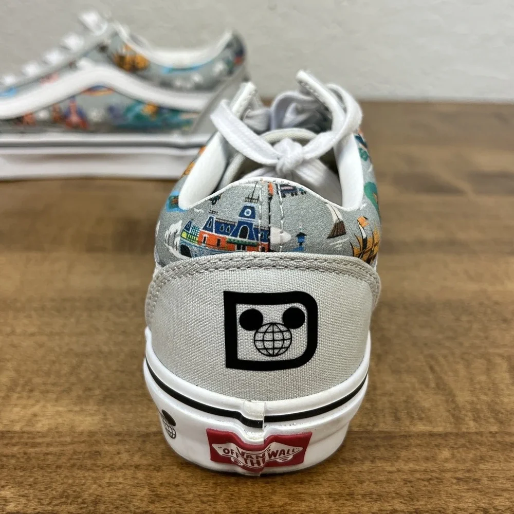Vans Old Skool x Walt Disney World 50th Anniversary Park Map Sz Women 6.5 Men 5